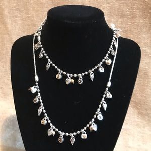 Brighton Silver Charm Bracelet and Necklace